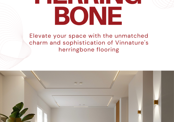 Elevate Your Space with Vinnature's Exquisite Herringbone Flooring